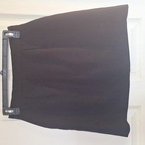 Black mini skirt